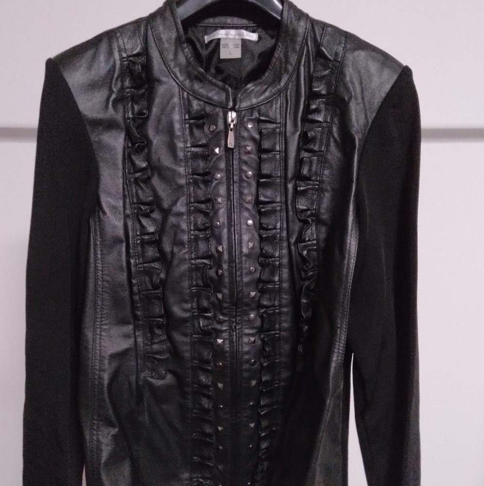 Leather coat brand New